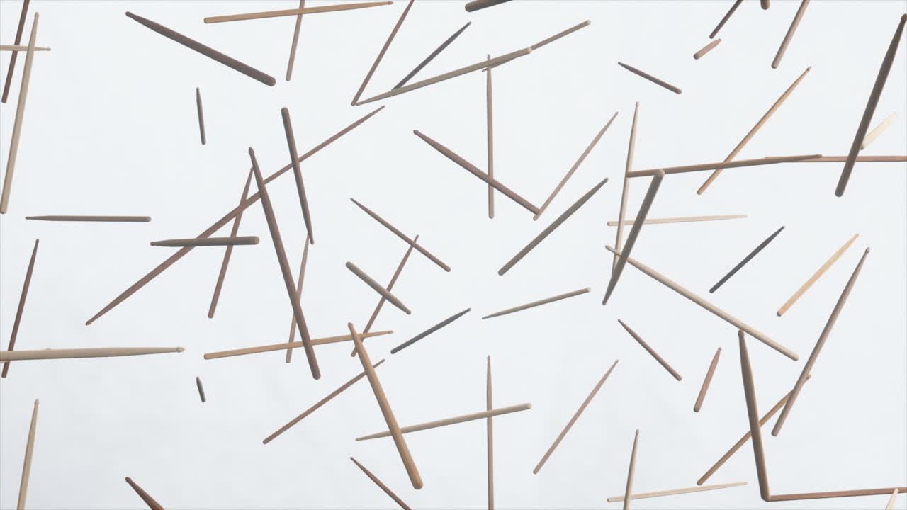 어져 있는 드럼 스틱