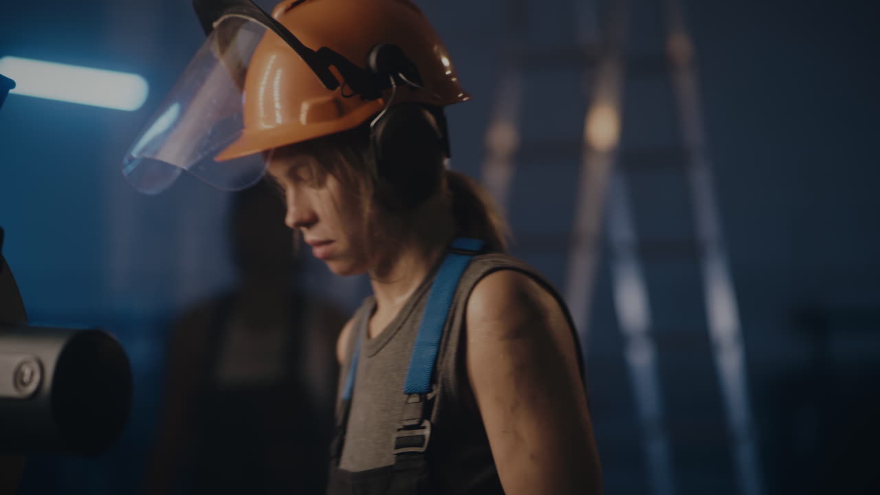 Women working together in a factory setting