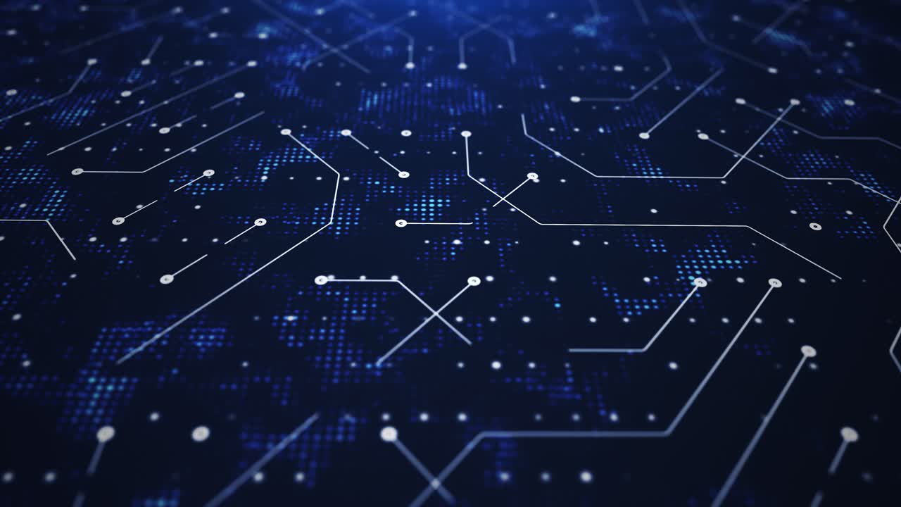 Abstract blue world circuit