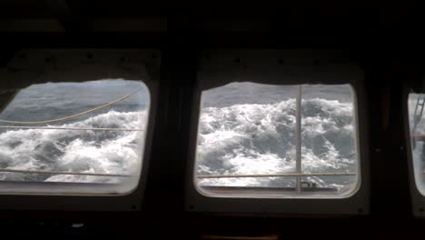 rough waters on a small sailboat