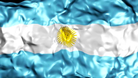 argentina flag - looping, waving