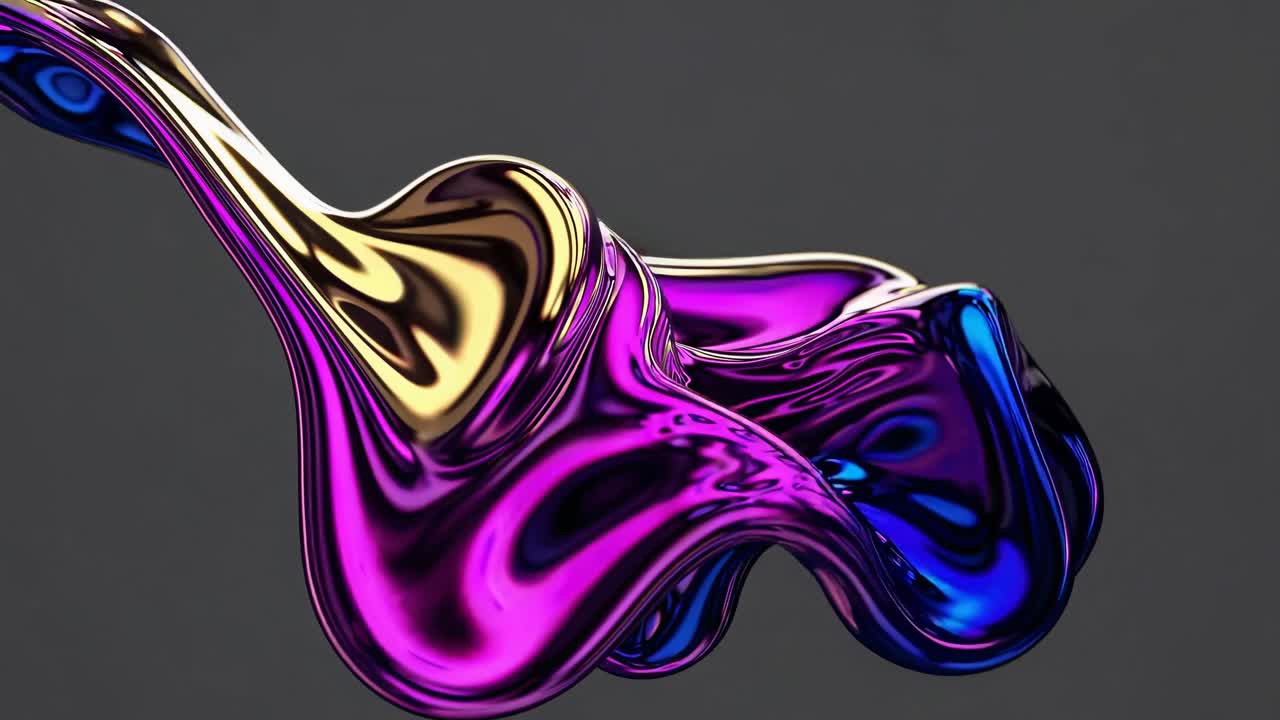 Abstract Liquid Metal Sculpture