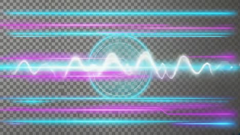 neon light sound wave