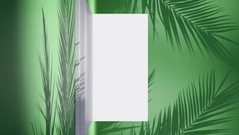de concepto de viaje vertical con computadora portátil en fondo de playa de palma tropical animación de renderización 3d