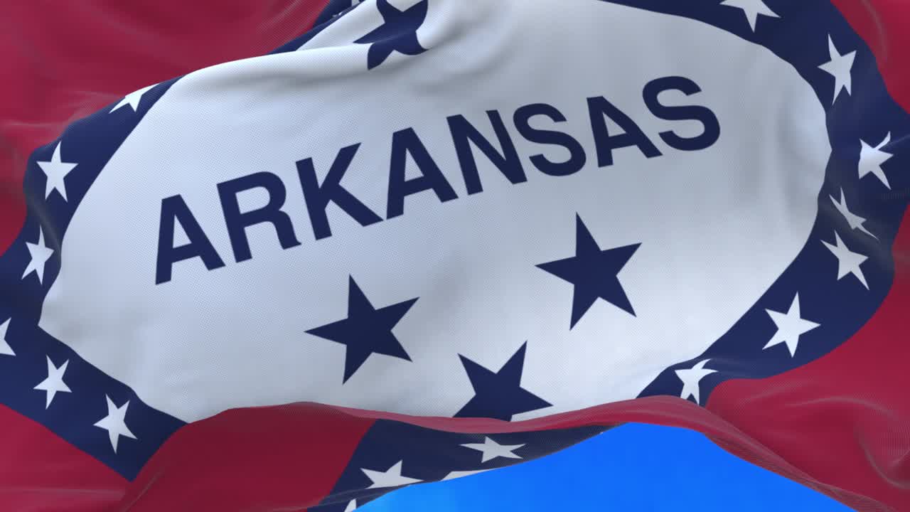 la bandera del estado de arkansas.