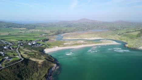 aerial view of stunning irish coastline