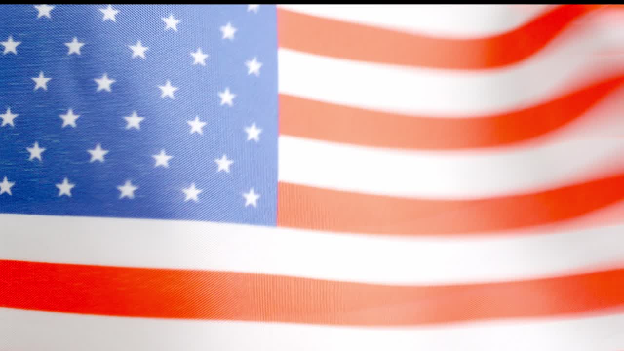 USA national flag waving by the wind