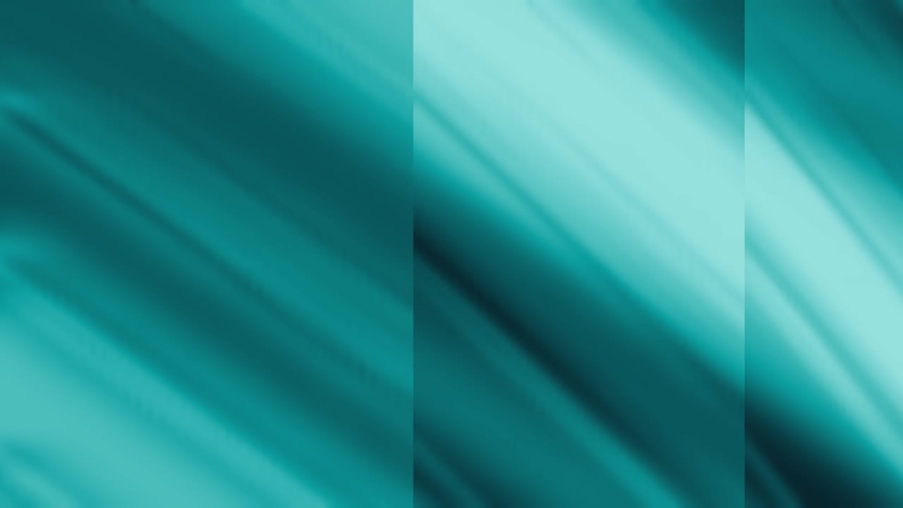 una animación generada por computadora de líneas verdes y azules onduladas que fluyen