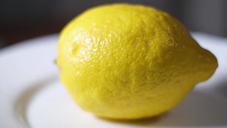 Macro Video of a whole Ripe Yellow Lemon it Rotates in a Circle Macro Video of a whole Ripe Yellow Lemon it Rotates in a Circle Vitamin C