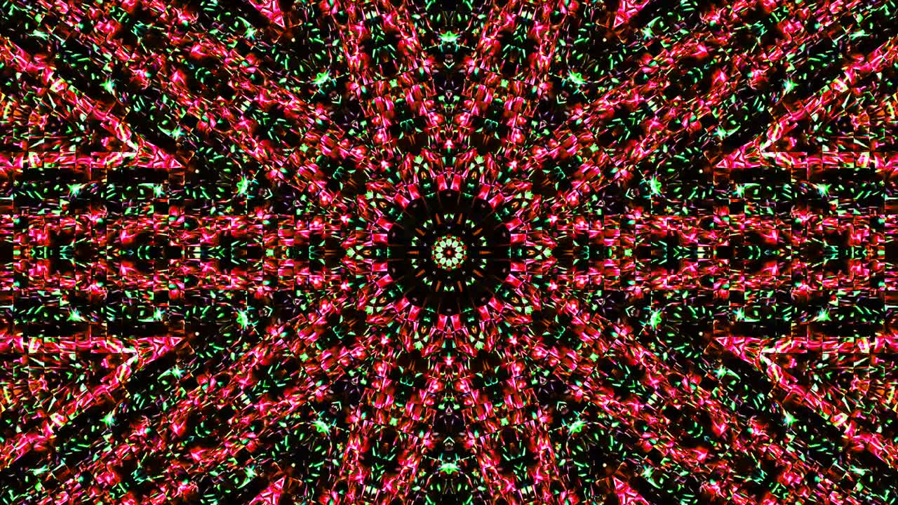 movimiento de onda de línea, forma de círculo colorido, sobre un fondo negro