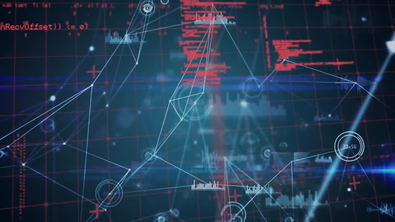 데이터 프로세싱을 통한 연결 네트워크의 애니메이션