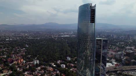 aerial view of centro comercial mítikah in benito juárez borough