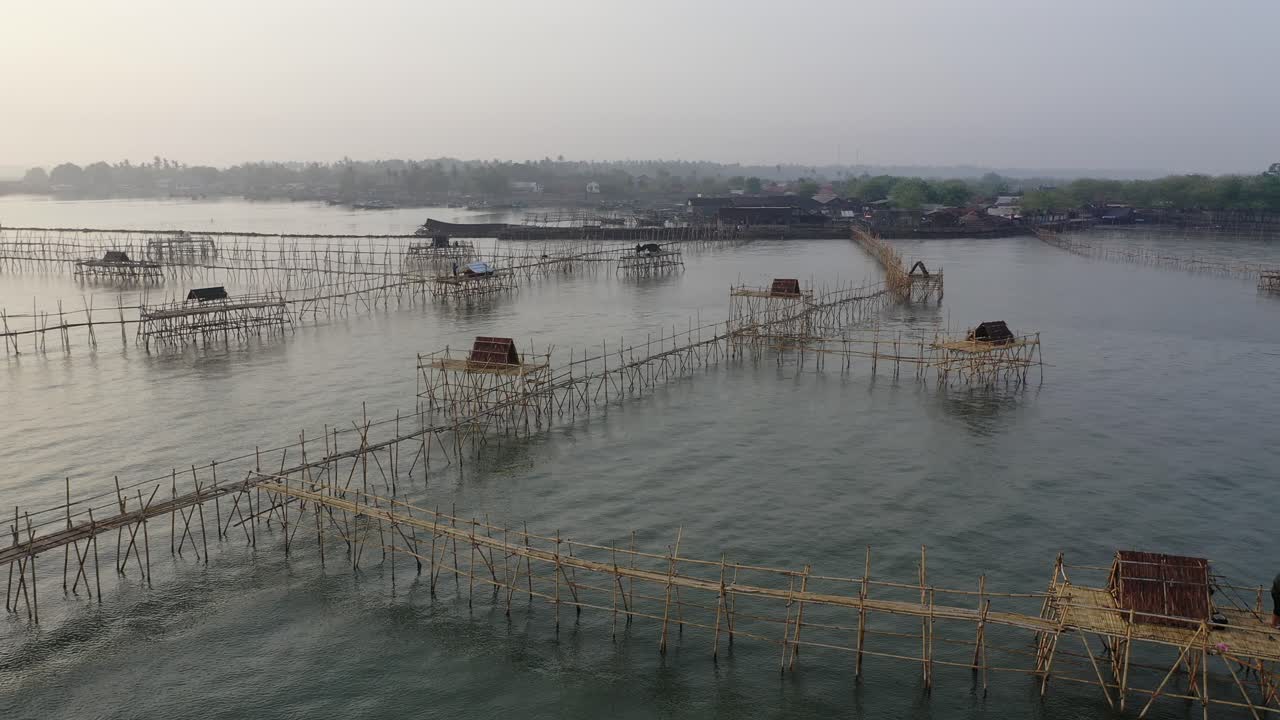 vista aérea del pueblo pesquero