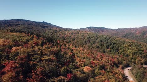 Aerial,-Grandfather-Mountain-Fall-Colors-in-4k