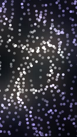 abstract black background with white circles