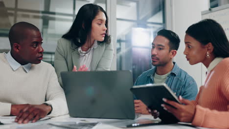 business, people and problem solving on computer