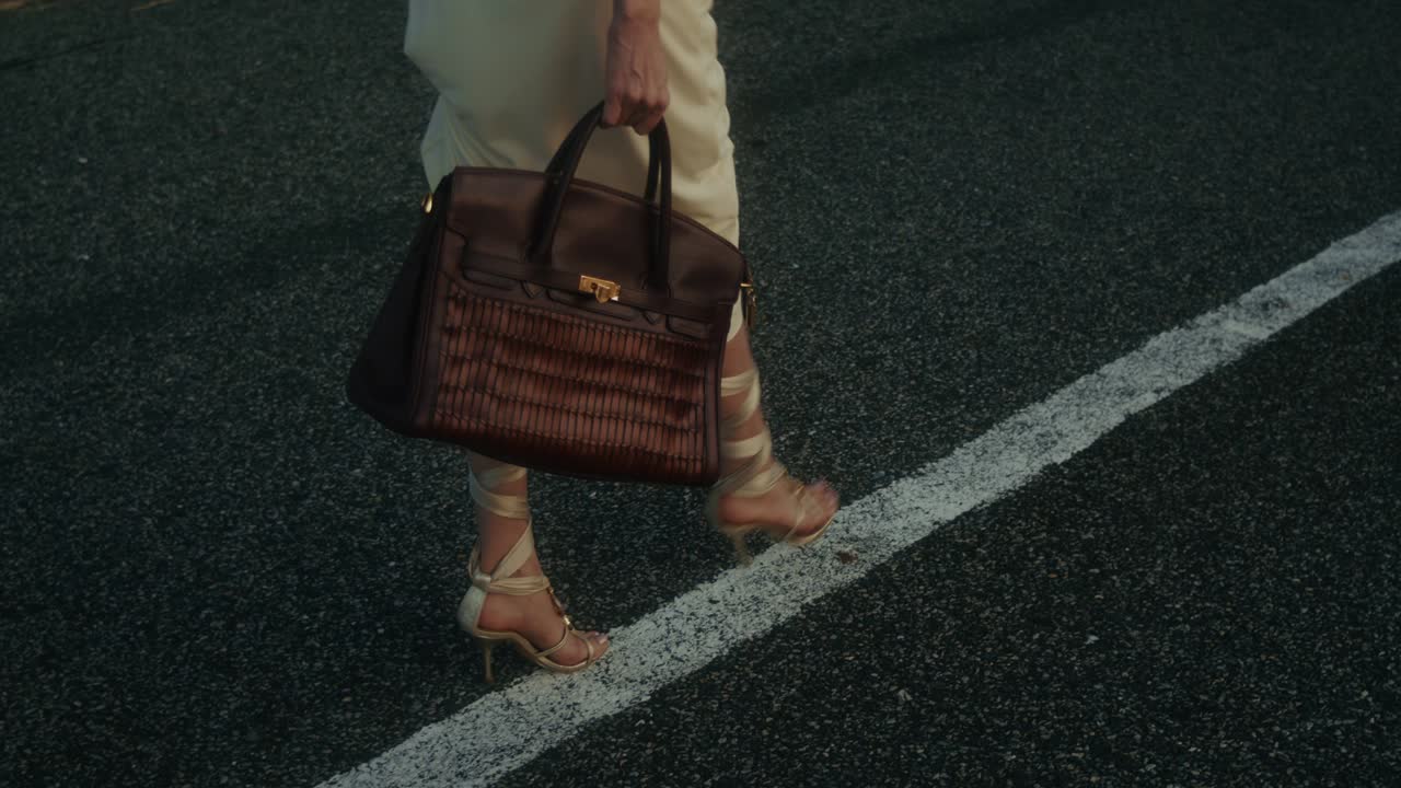 Woman walking on Runway