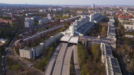 empty freeway goes through tunnel house