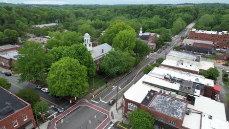 aerial-orbit-hillsborough-nc,-north-carolina