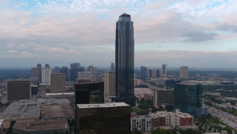 aerial view of uptown houston in the galleria mall area