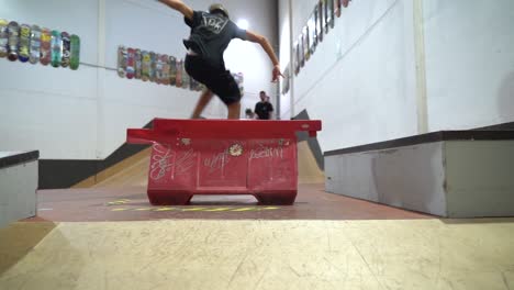 Slow motion shot of ramp