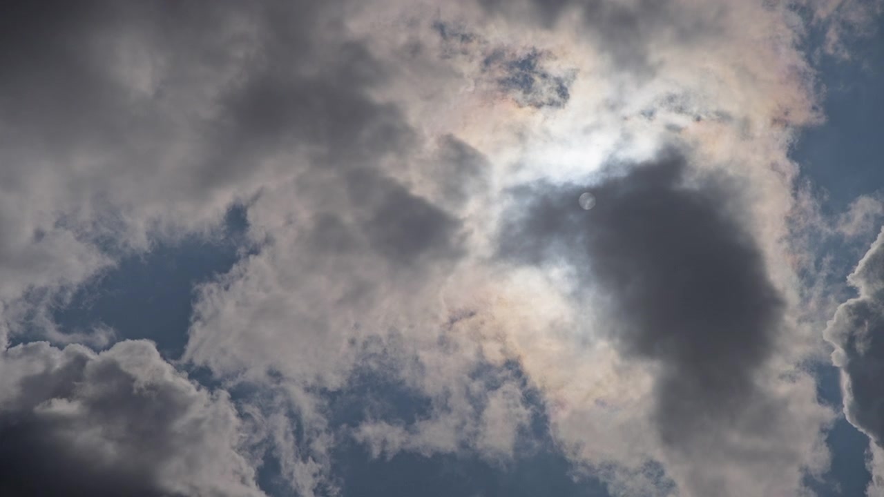 White and grey clouds against the sky