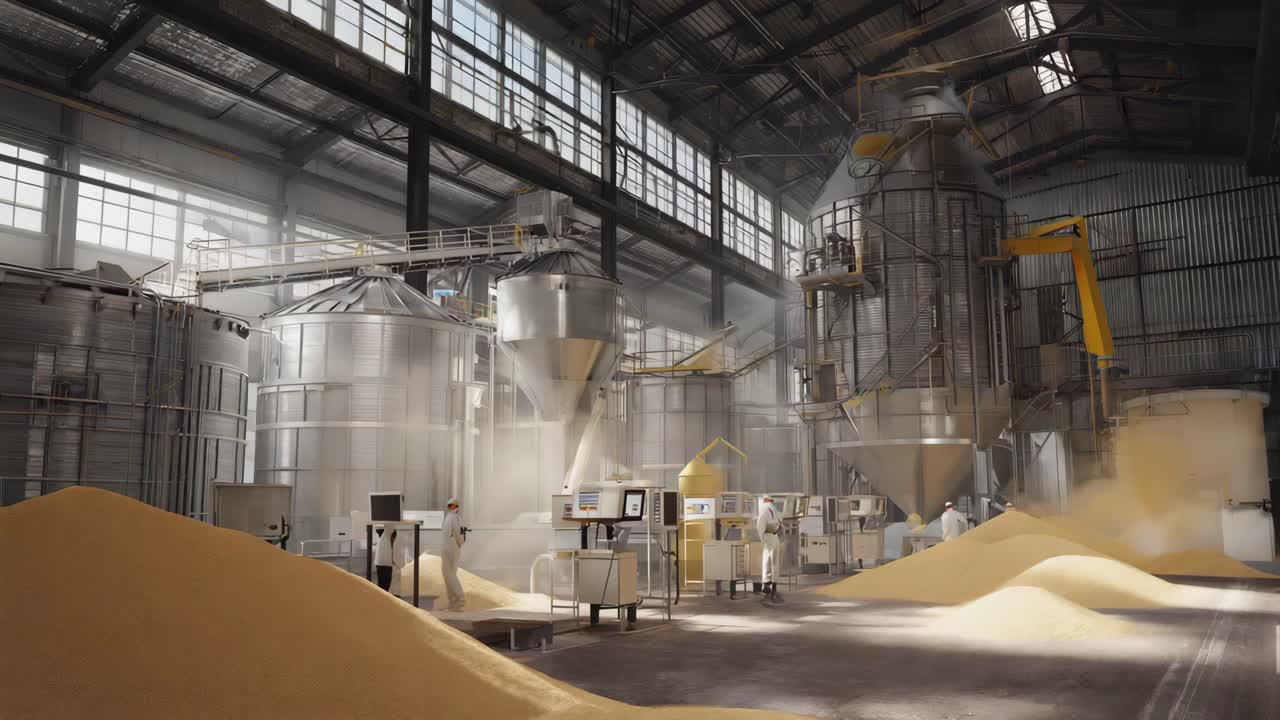 Grain Processing Plant Interior