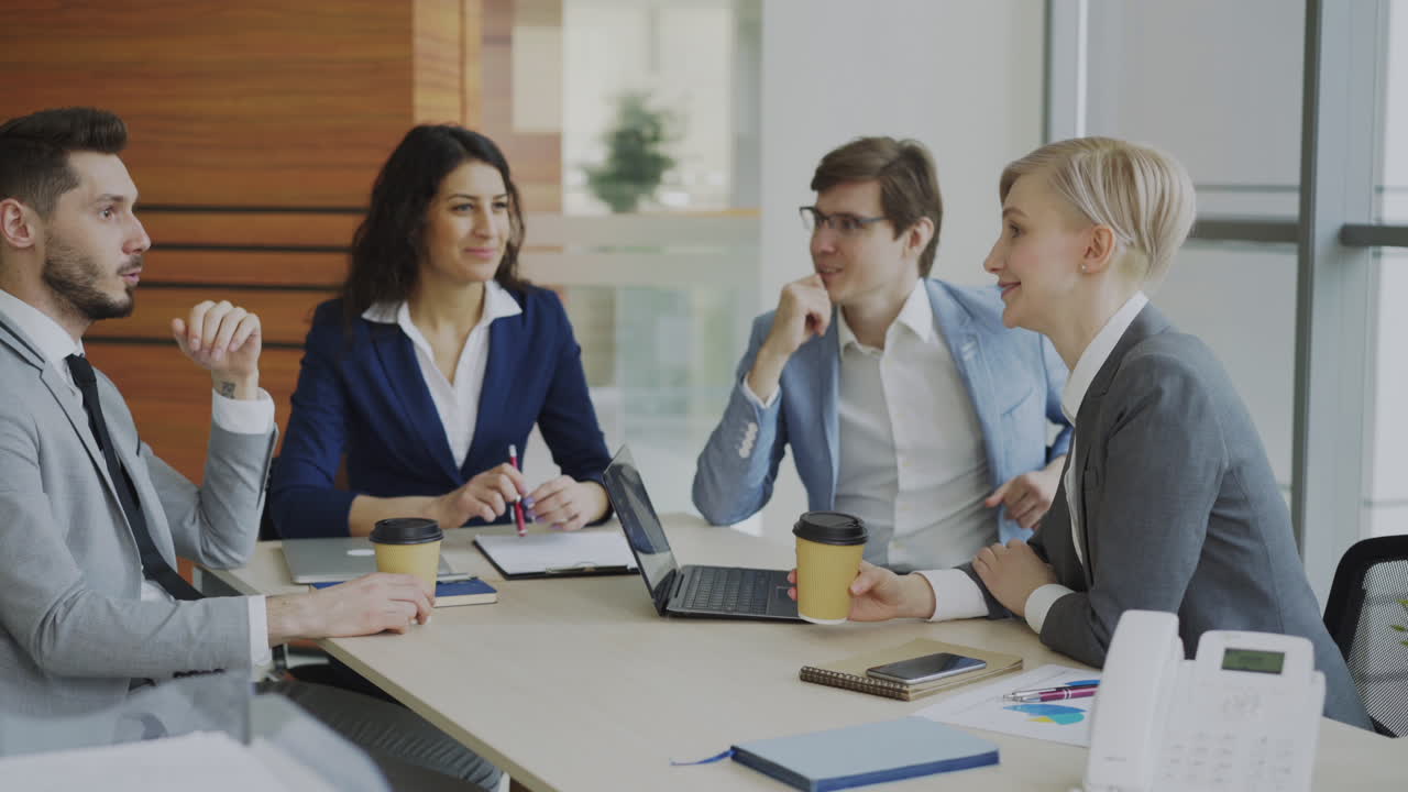 reunión de negocios en curso