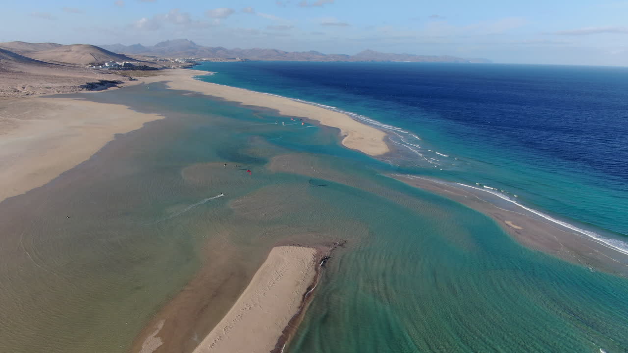 fuerteventura - playa de sotavento, islas canarias, españa