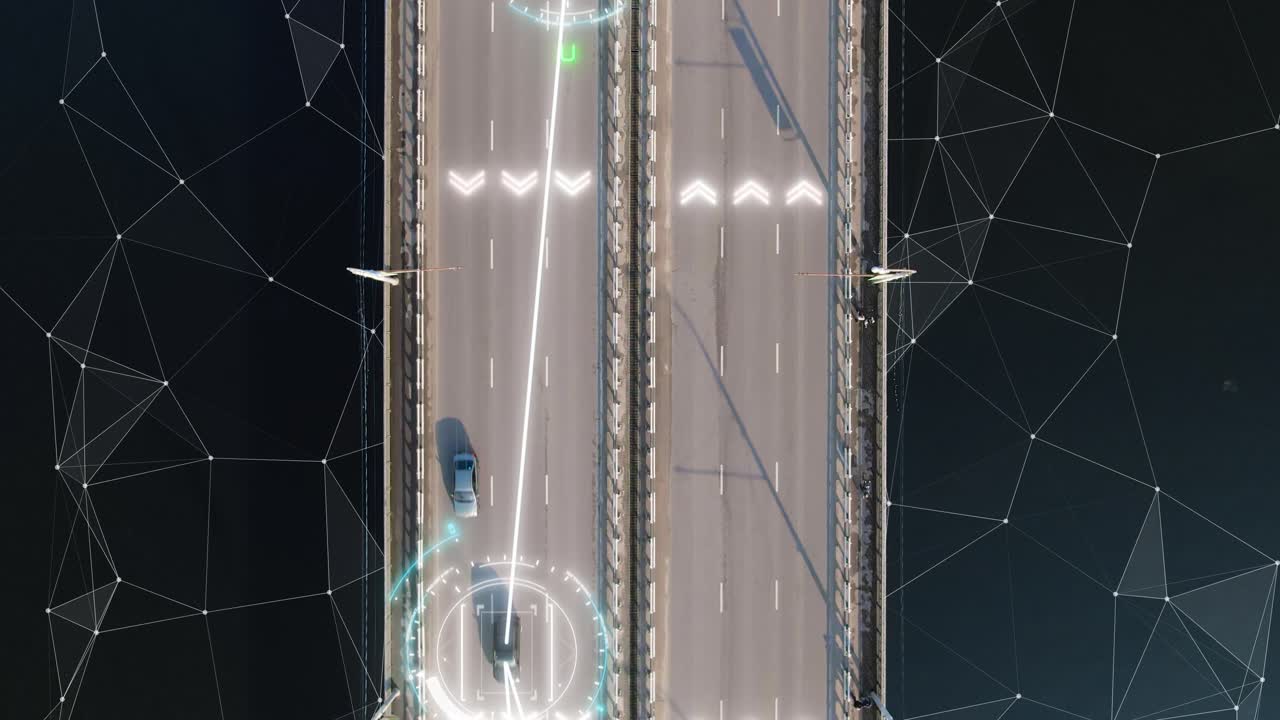 автономные транспортные средства на мосту