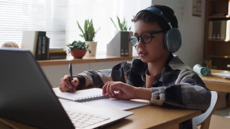 Boy Studying Online
