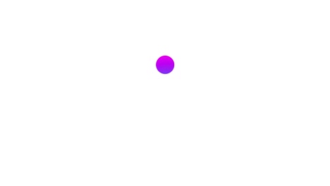animación de precarga de signos coloridos con la plantilla de canal alfa. aplicación gradiente de color animado de carga de puntos.
