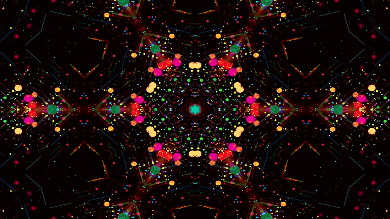 추상적인, 다채로운, 반이는, 몽환적인 개념, 대칭적인 패턴, 장식적, 장식적인, 칼레도스코프, 움직임, 기하학적, 원형, 별 모양.