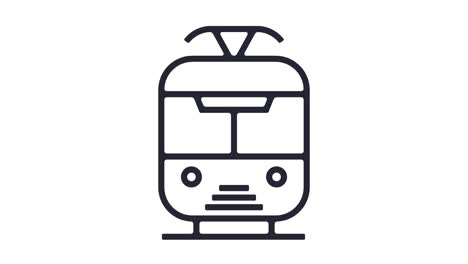 train line icon animation