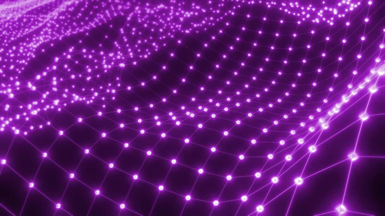 Abstract Purple Network Wave