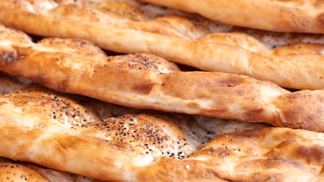 stacked turkish pide bread