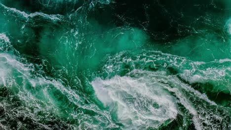 Waves-of-water-of-the-river-and-the-sea-meet-each-other-during-high-tide-and-low-tide.