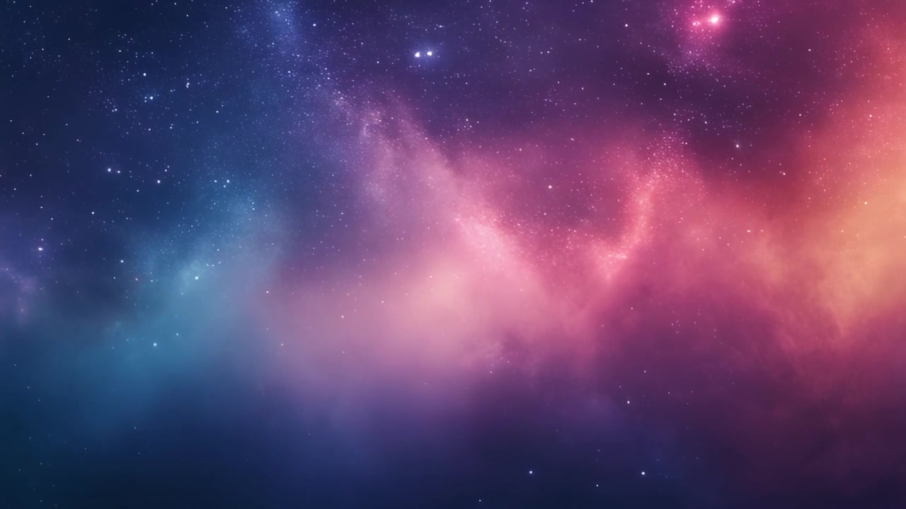 深い宇宙における活気のある星雲とスターフィールド