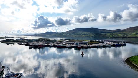 west cork ireland fishing harbour fishing boat docked working harbour early morning in summer one of irelands most important fisheries