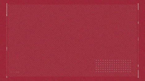 red background with subtle diagonal lines and small white dots animation