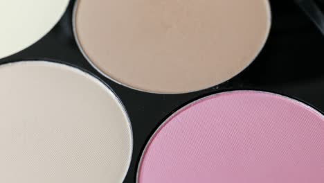 palette of cosmetic eye shadow for make-up