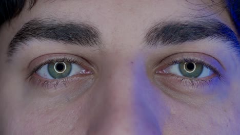 Closeup of a person's eyes