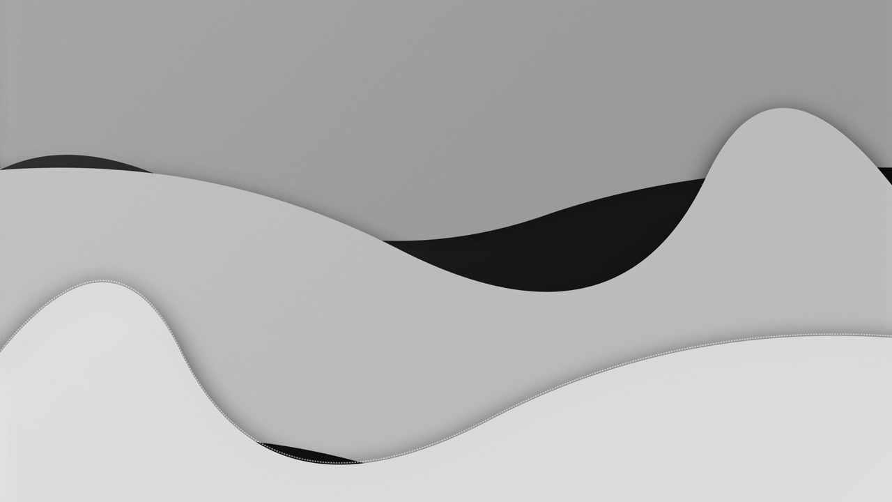 Abstract Motion Background with Layered Grey and Black Waves