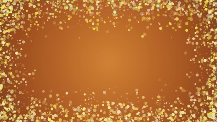 Golden Abstract Background with Circles