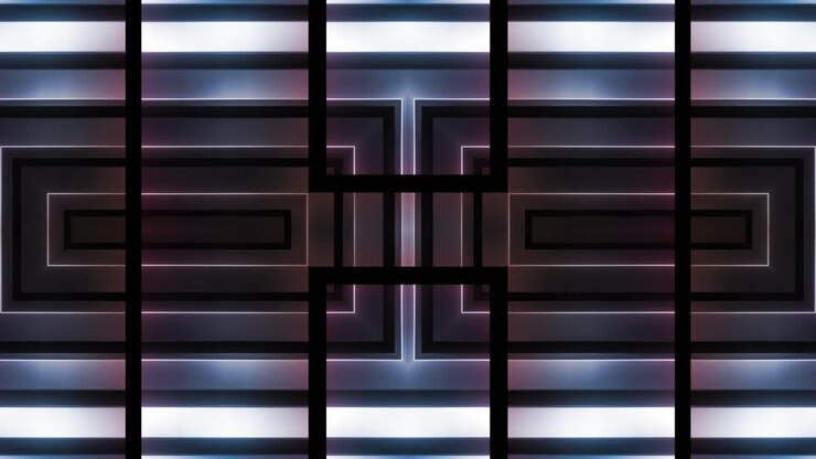 Motivo luminoso geometrico astratto