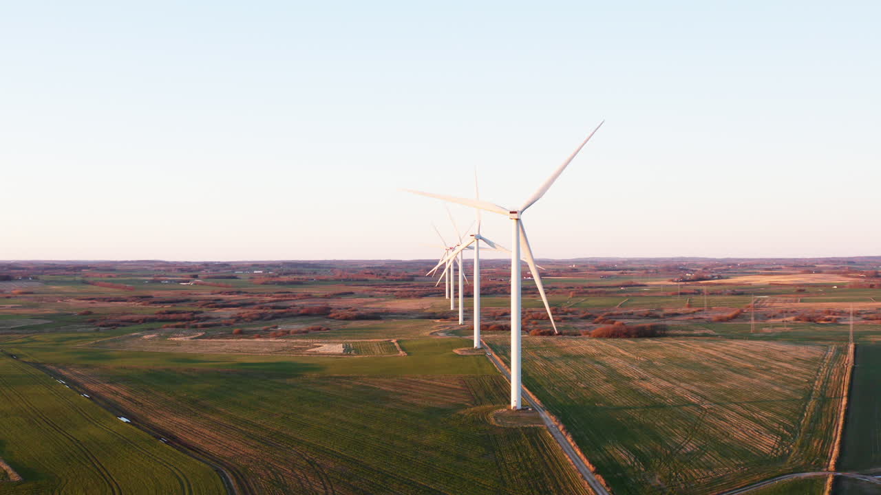 wind turbines in the field