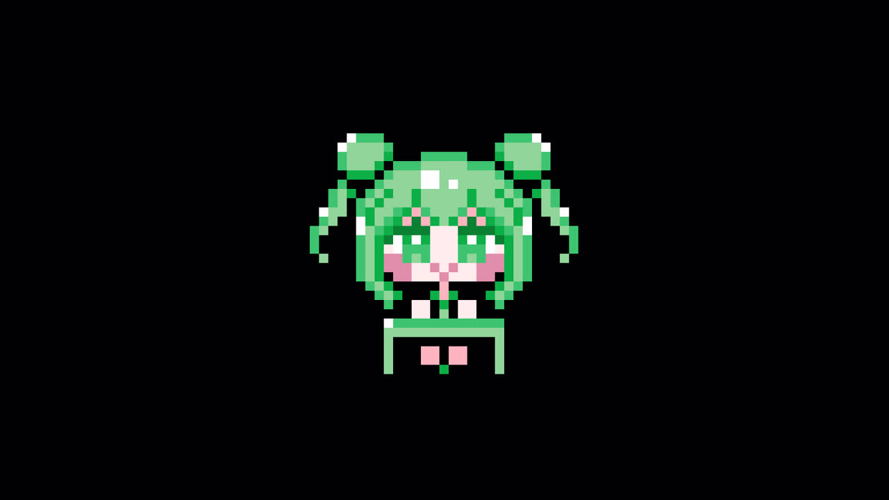 Pixel girl 04 sit at a desk Looping animation. 1080p (5).mov