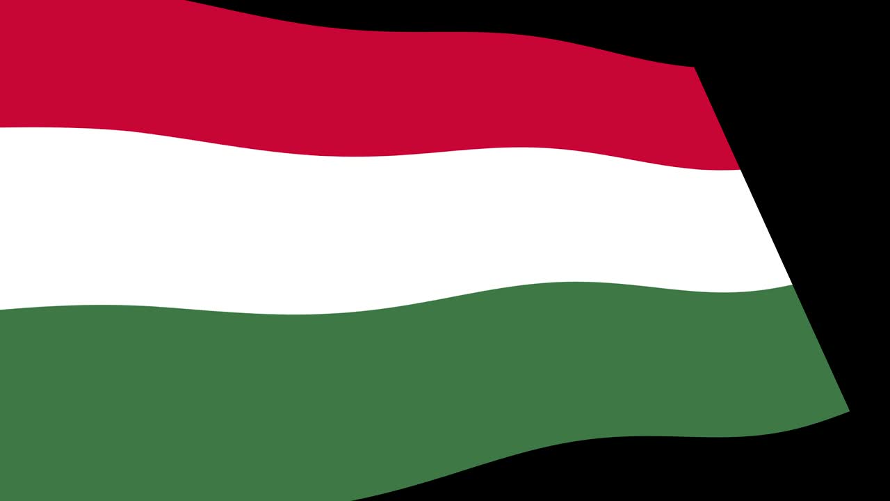 가리 국기가 느리게 흔들리는 장면, 애니메이션 4k 영상