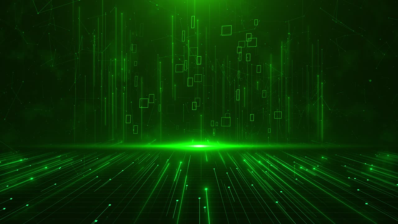 3D stordata futuristisk matris digital tunnel digitalt cyberspace flare-ljus artificiell intelligens