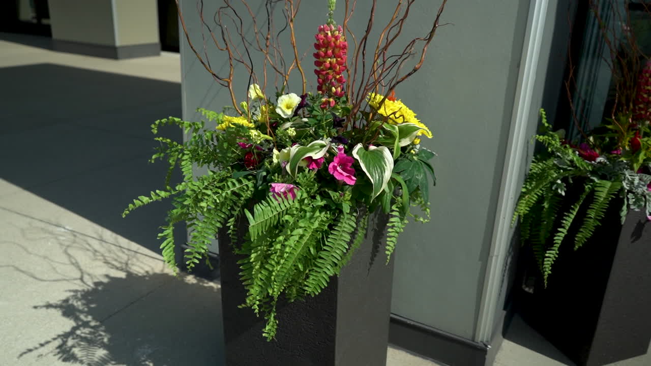 flowers outside of a salon spa